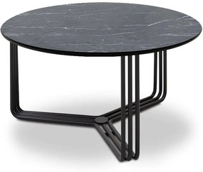 Τραπέζι Σαλονιού Catania 0216644 82,5x82,5x42cm Marble Black