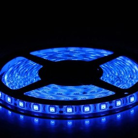 LED ταινία 5m 7,2W 24VDC μπλέ φως IP65 στεγανή εύκαμπτη αυτοκόλλητη