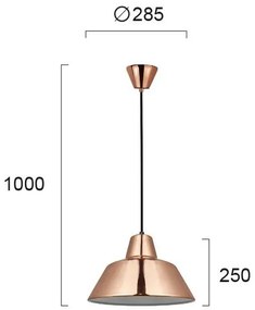 Φωτιστικό Viokef Glen-Χάλκινο