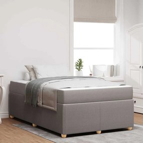 vidaXL Σκελετός Κρεβατιού Taupe 120 x 190 cm ύφασμα