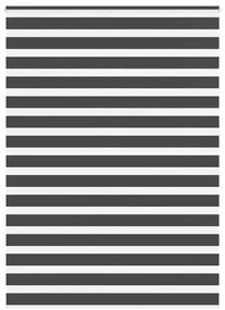 vidaXL Ζέβρα τυφλή Μαύρο Πλάτος υφάσματος 155,9 εκ. Πολυεστέρας