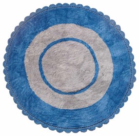 Παιδικό Στρογγυλό Χαλί (Φ140) Palamaiki Target Blue