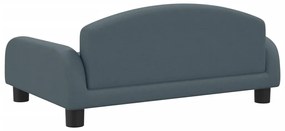 vidaXL Καναπές Παιδικός Σκούρο Γκρι 70x45x30 εκ. από Ύφασμα
