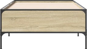 vidaXL Σκελετός Κρεβατιού Sonoma Δρυς 80 x 200 cm Επεξεργασμένο Ξύλο
