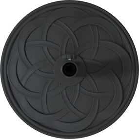 vidaXL Βάση ομπρέλας Art Deco Μαύρο Ø 45 x 39,5 εκ Σίδερο