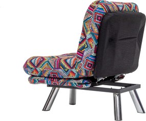 1-Seat Sofa-Bed Misa Small Solo - Patchwork Multicolor