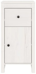 vidaXL Ντουλάπι Λευκό 40x35x80 εκ. από Μασίφ Ξύλο Πεύκου