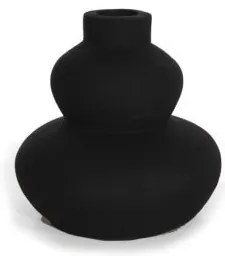 Διακοσμητικό Βάζο Paeon Black (20.5x19) Soulworks 0750004