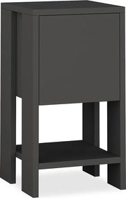 Κομοδίνο Ema pakoworld χρώμα ανθρακί 30x30x55εκ