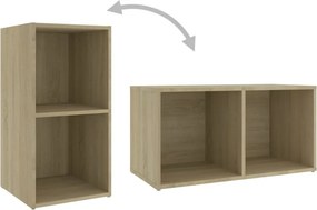 vidaXL Έπιπλα Τηλεόρασης 2 τεμ Sonoma Δρυς 72x35x36,5εκ Επεξ. Ξύλο