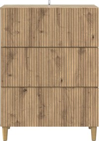 vidaXL Ντουλάπι με Συρτάρια 66 x 34,5 x 90 εκ Επεξεργασμένο Ξύλο