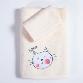 Παιδικές Πετσέτες (Σετ 2τμχ) Nef-Nef Homeware Cat Life 420gsm
