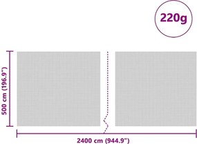 vidaXL Κάλυμμα σιλό Πράσινο 24 x 5 μ HDPE