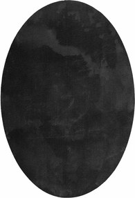 vidaXL Χαλιά χώρου Ωοειδής HUARTE Μαύρο 140 x 200 cm 100% Πολυεστέρας