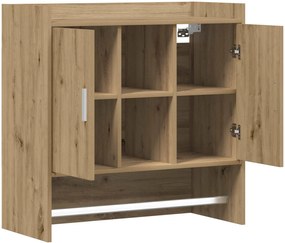 vidaXL Ράφι Τοίχου Επιτοίχιο Artisan Δρυς 80 x 36 x 80 εκ