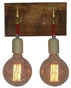 Απλίκα φωτιστικό HIKARI σωλήνας μαύρο μπεζ HL-079-2W Homelighting-77-3118-Μπεζ 77-3118