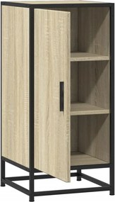 vidaXL Συρταριέρα Sonoma Δρυς 35,5x35x76 εκ. Επεξ. Ξύλο + Μέταλλο