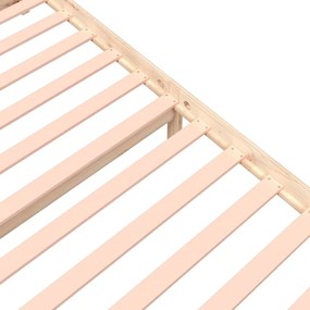 vidaXL Πλαίσιο Κρεβατιού 150 x 200 εκ. Μασίφ Ξύλο King Size