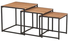 ALBA SET 3 ΤΜΧ ΤΡΑΠΕΖΑΚΙΑ OAK GRAIN