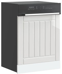 vidaXL Πίνακας πλυντηρίου πιάτων "Lucca" High Gloss White