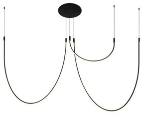 Πλαφονιέρα Φωτιστικό Οροφής LED 46W IP20 3000K Μαύρο 23051 Zambelis-23051-Μαύρο 23051
