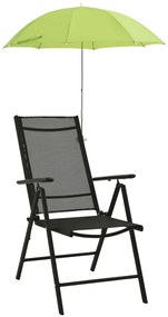 Ομπρέλες για Καρέκλες Κάμπινγκ 2 τεμ. Πράσινες 105 εκ.