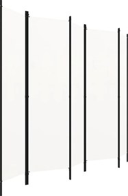 vidaXL Διαχωριστικό Δωματίου με 5 Πάνελ Λευκό 250 x 180 εκ.