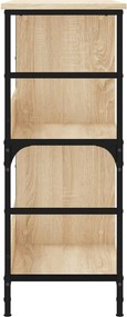 vidaXL Βιβλιοθήκη Sonoma Δρυς 78,5 x 33 x 82 εκ. Επεξεργασμένο Ξύλο