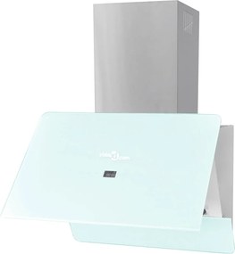 vidaXL Απορροφητήρας Λευκός 600 χιλ. από Ψημένο Γυαλί