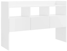 vidaXL Μπουφές Γυαλιστερό Λευκό 105 x 30 x 70 εκ. από Επεξ. Ξύλο