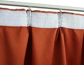 vidaXL Κουρτίνες Συσκότισης με Γάντζους 2 τεμ. Κεραμιδί 140 x 175 εκ.