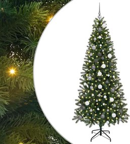 vidaXL Τεχνητό Χριστουγεννιάτικο Δέντρο Πράσινο 210 cm ΠΕ και PVC
