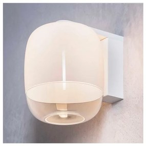 Απλίκα Φωτιστικό Τοίχου LED 4W Dimmable Triac Φυσητό Λευκό Γυαλί Gong W1 Prandina-1C40000213001-Λευκό 1C40000213001