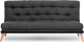 3-Seat Sofa-Bed Saki - Dark Grey Dark Grey