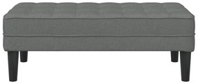 vidaXL Παγκάκι Σκούρο Γκρι 113x57x39 εκ. Υφάσματος