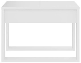 vidaXL Τραπέζι Βοηθητικό Λευκό 50 x 50 x 35 εκ. από Επεξεργ. Ξύλο