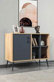 Κονσόλα Sapphire Δρυς / Ανθρακί SOFLAL 100x44x20