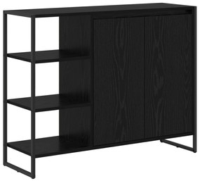 vidaXL Βοηθητικό ντουλάπι Μαύρη Οξυά 96.5 x 30 x 75 εκ