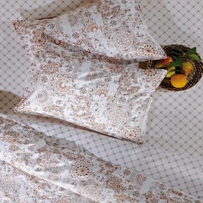 Μαξιλαροθήκες Anubis 26 (Σετ 2τμχ) Beige-Brown-Terracotta Kentia 50Χ70 100% Cotton Percale
