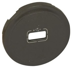 Πλακίδιο Πρίζας Πληροφορικής USB Graphite Celiane 067950 Legrand-67950-Ανθρακί 067950
