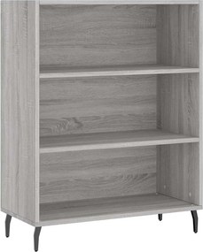 vidaXL Ντουλάπι Γκρι Sonoma 69,5 x 34 x 180 εκ. Επεξεργασμένο Ξύλο