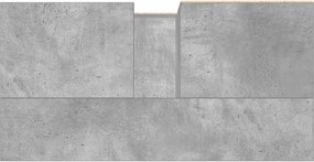 vidaXL Ντουλάπι Μπάνιου Γκρι Σκυροδέματος 65x33x60 εκ. Επεξ. Ξύλο
