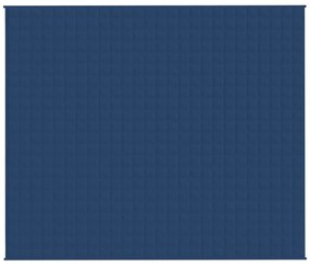 vidaXL Κουβέρτα Βαρύτητας Μπλε 220 x 260 εκ. 15 κ. Υφασμάτινη