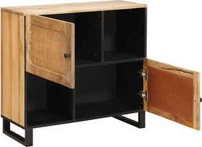 vidaXL Πλαϊνό γραφείο Καφέ 80 x 33 x 75 εκ Στερεό ξύλο μάνγκο