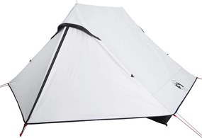 vidaXL Σκηνή Κάμπινγκ 2 Ατόμων Διάβροχη Λευκή Ύφασμα Συσκότισης