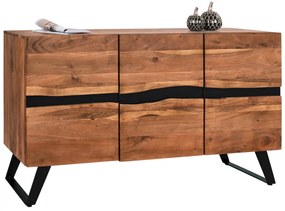 ΜΠΟΥΦΕΣ ALICIA ΑΠΟ ΜΑΣΙΦ ΞΥΛΟ ΑΚΑΚΙΑΣ ΦΥΣΙΚΟ  148x43x86Υ εκ.