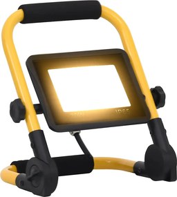 vidaXL Προβολέας LED με Λαβή Θερμό Λευκό 30 W