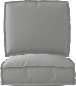 vidaXL Σετ Μαξιλαριών Πάγου 2 pcs Γκρι Ύφασμα Όξφορντ