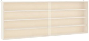 vidaXL Ξύλινη συλλεκτική βιτρίνα με πόρτες 100x8,5x37 εκ.