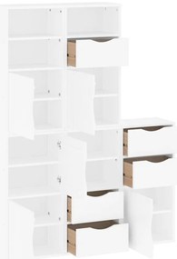 vidaXL Πλαϊνά ντουλάπια 5 τεμ. ODDA 40x24x79 εκ. από Μασίφ Ξύλο Πεύκου